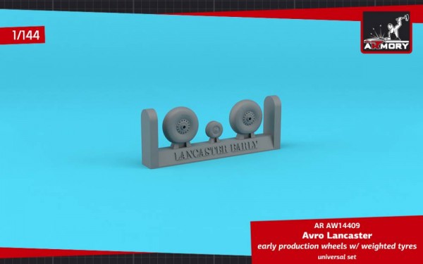 AR AW14409   Avro Lancaster wheels early type w/ weighted tyres (1/144) (thumb81120)